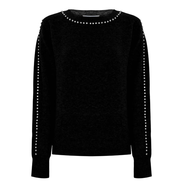 Kocca Maglia Maglia Donna strass sulle maniche M - Francavilla Moda